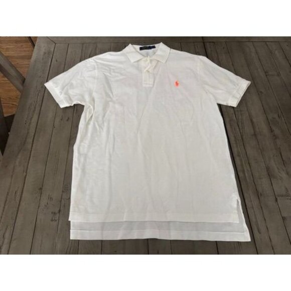 Ralph Lauren Polo - White / Orange Horse Mens Large - Picture 1 of 3